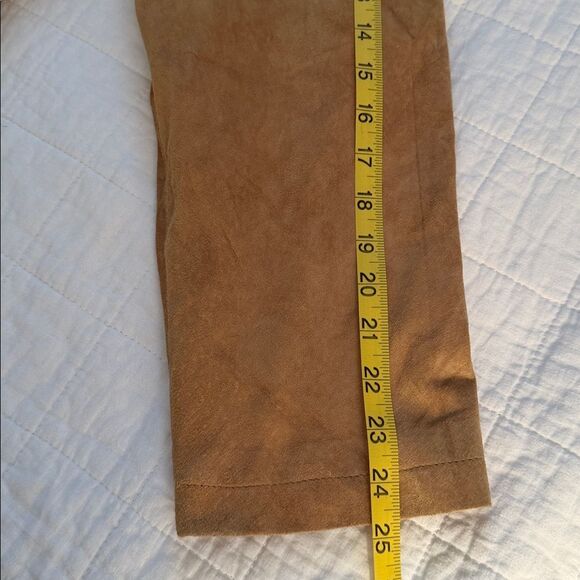 VTG 90s Newport Harbor Genuine Suede Leather Jacket Men’s Tan Washable Size L - Picture 11 of 16